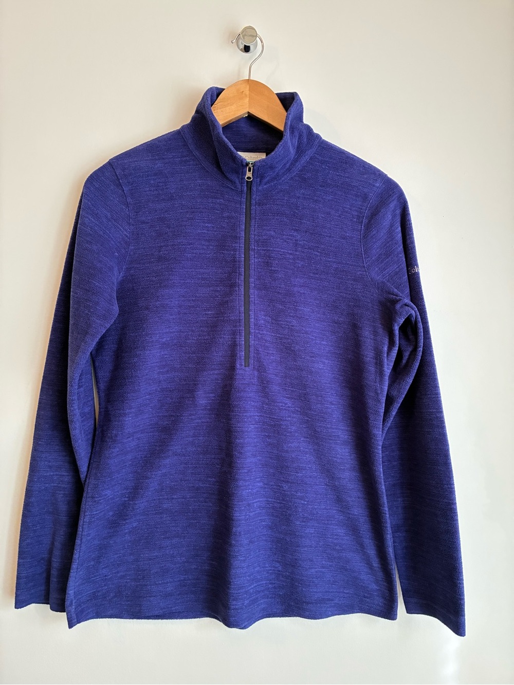 Columbia Purple Glacial IV Lightweight Microfleece Half Zip Pullover M